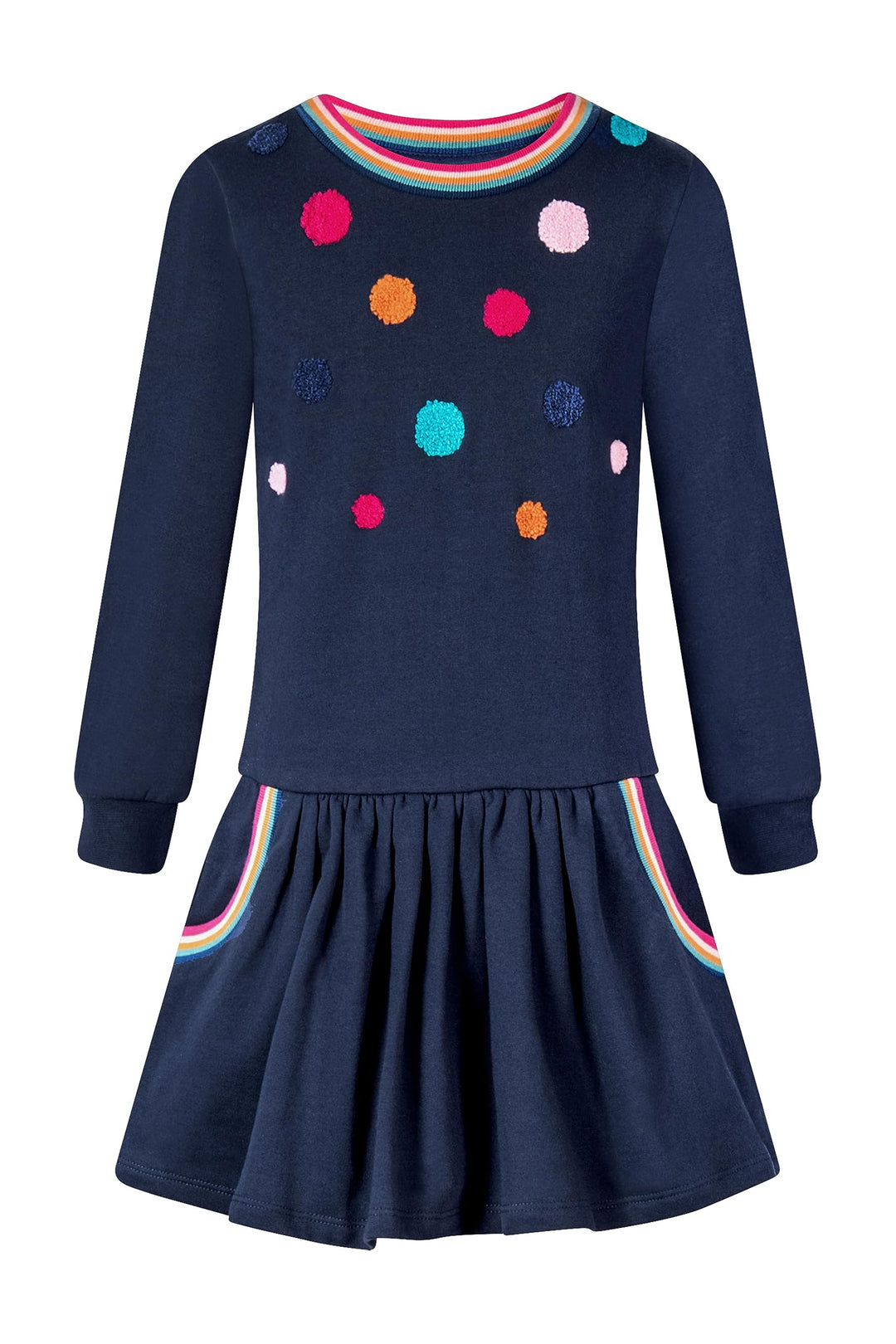 Happy Girls Mädchen Kleid Kinderkleid, Blau