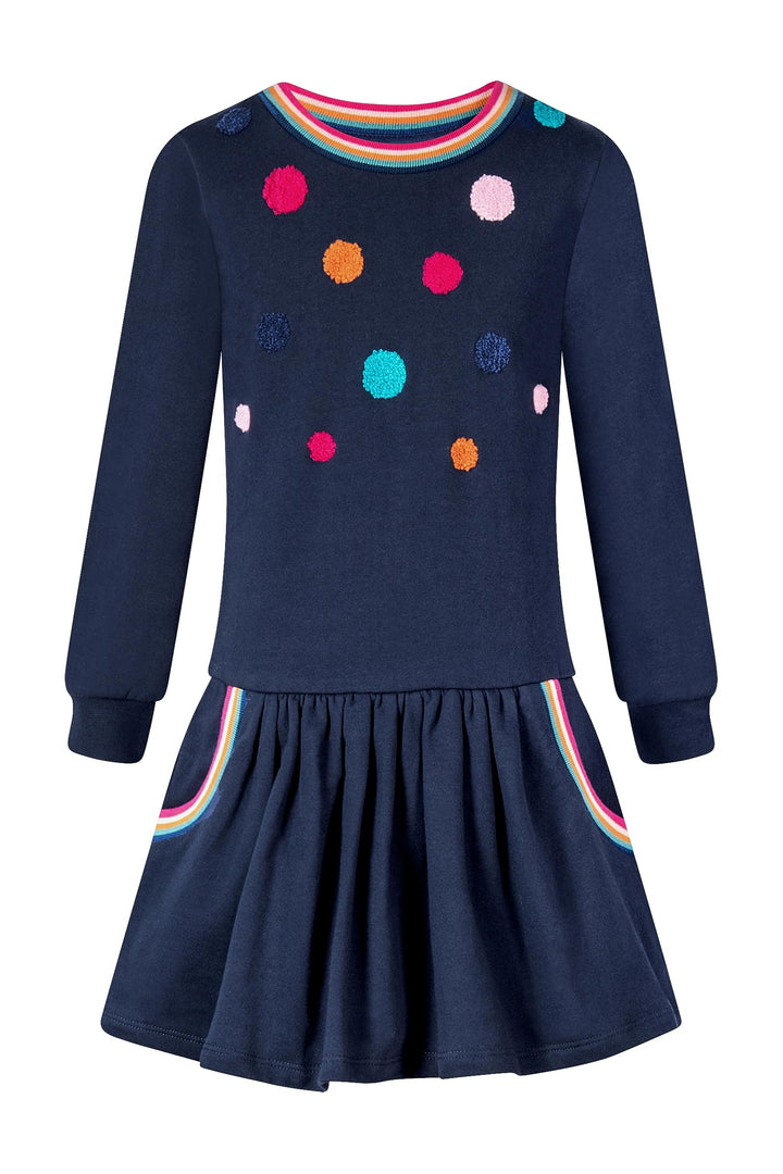 Happy Girls Mädchen Kleid Kinderkleid, Blau