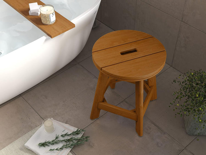 Destiny Badhocker SPA &amp; Living rund 40x40x48 cm Teak