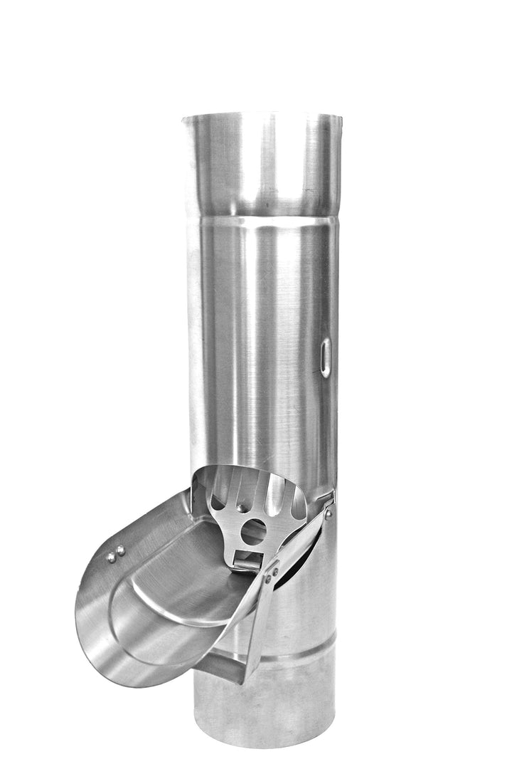 SAREI Haus und Dachtechnik Regenwasserklappe | NW 80 Zink | Durchmesser von 80 mm | Made in Germany