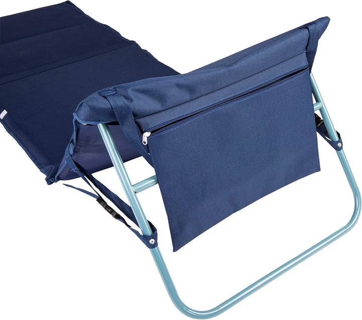 ONVAYA Premium Strandmatte 2cm gepolstert mit Rückenlehne | Strandliege faltbar | Strandmatratze | S