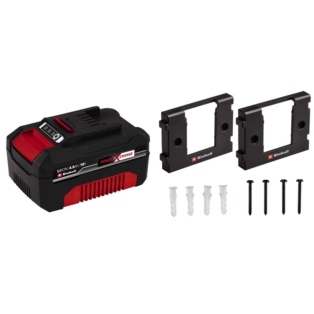 Original Einhell System Akku Power X-Change (Lithium Ionen Akku, 18 V, 4,0 Ah, proaktives Batteriema