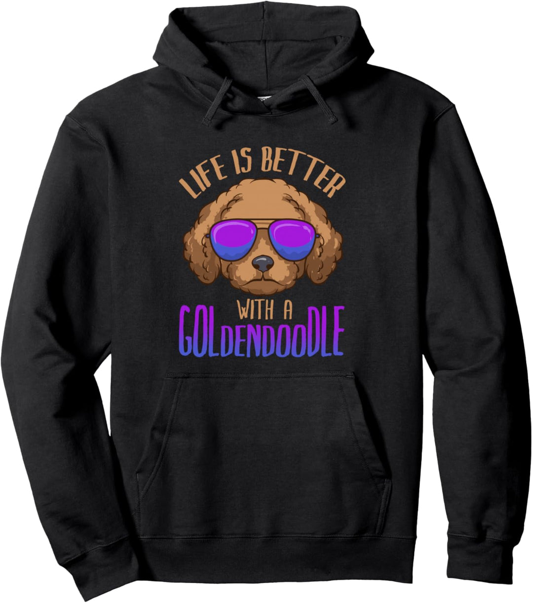 Life Is Better With A Goldendoodle, niedlicher Doodle Hund Pullover Hoodie