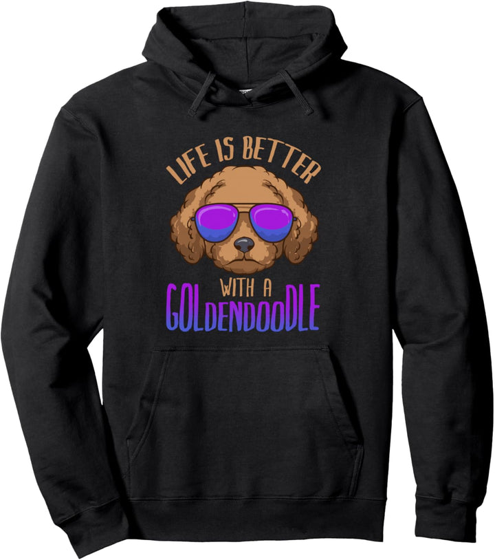 Life Is Better With A Goldendoodle, niedlicher Doodle Hund Pullover Hoodie