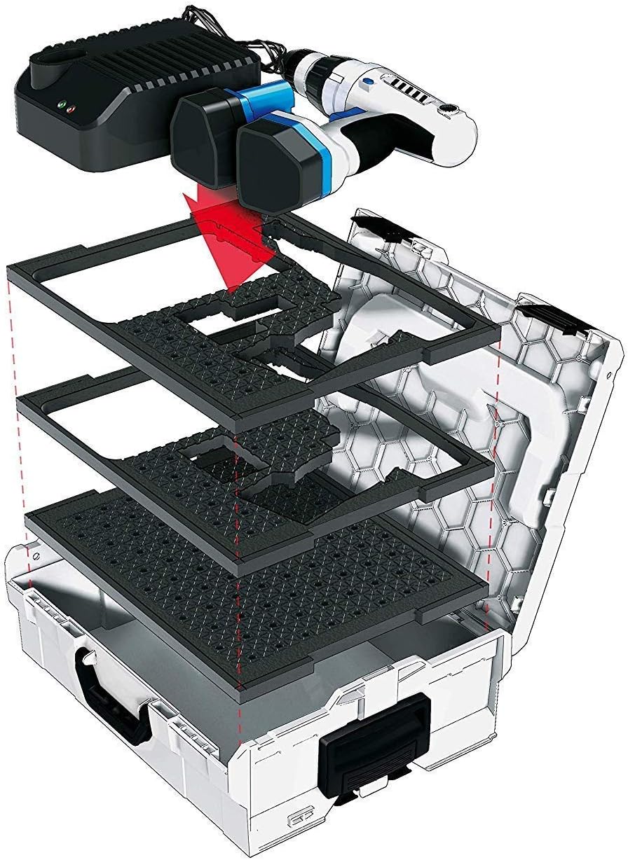 Bosch Sortimo Schnitteinlagen-Set | kompatibel mit L-BOXX 136 | Schaumstoffeinlagen | Einzelbox Eins