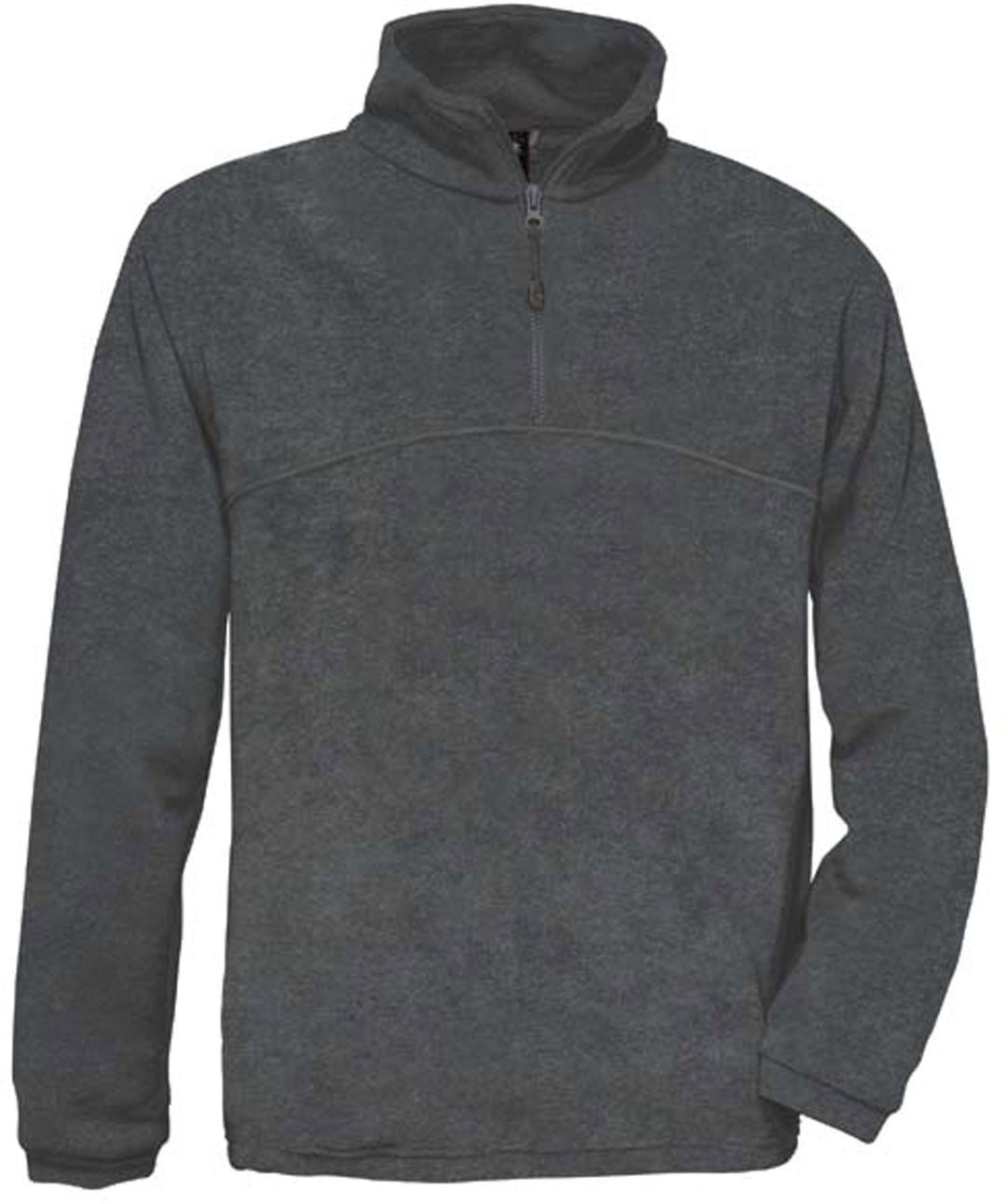 Werktruien met ritskraag B&amp;C HIGHLANDER Zip Sweater Fleece S Charcoal, S Charcoal