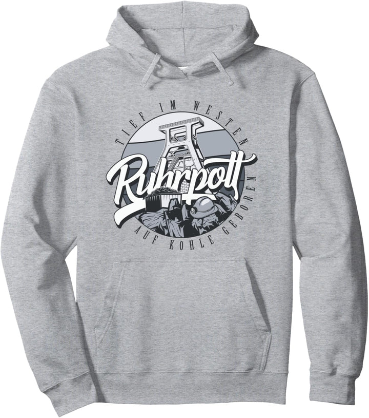 Ruhrpott - Förderturm Badge Pullover Hoodie