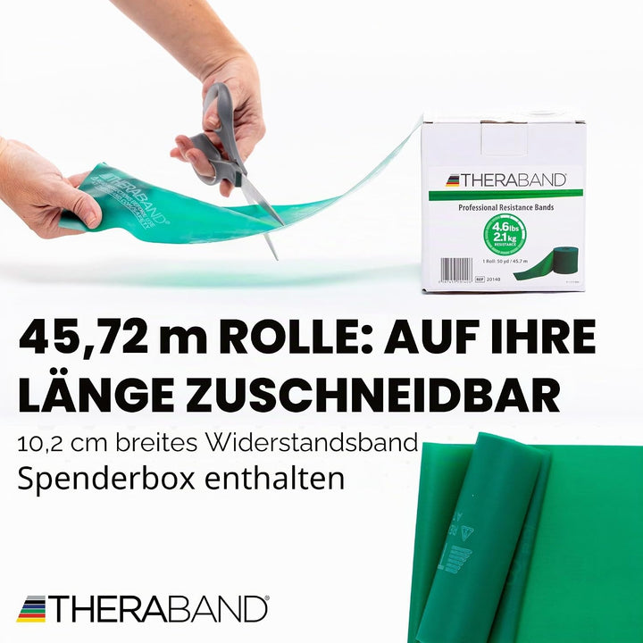 Cando Thera-Band Exercise Band-50 Yard Roll grün 1 Stück (1er Pack), grün 1 Stück (1er Pack)
