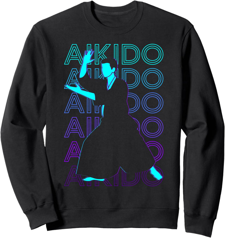 Aikido Japanische Kampfkünste Retro Aikido Sweatshirt