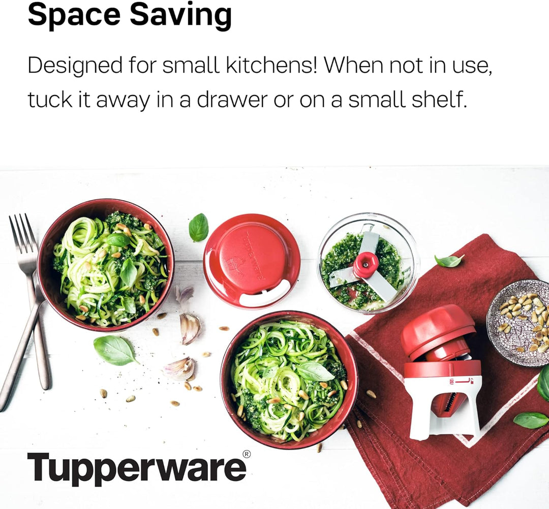 Tupperware Junior Spiralschneider - Gemüse zu Spaghetti Schneiden Zucchini Karotten Gurken - Kompakt