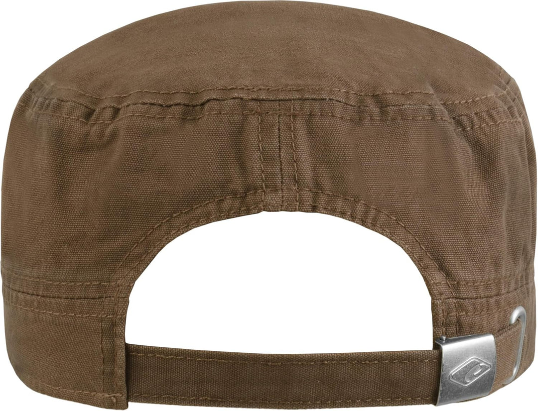 CORFU Schirmmütze/Schildmütze in Dark Jeans, Castro Cuba Cap Einheitsgrösse einstellbar braun, Einhe