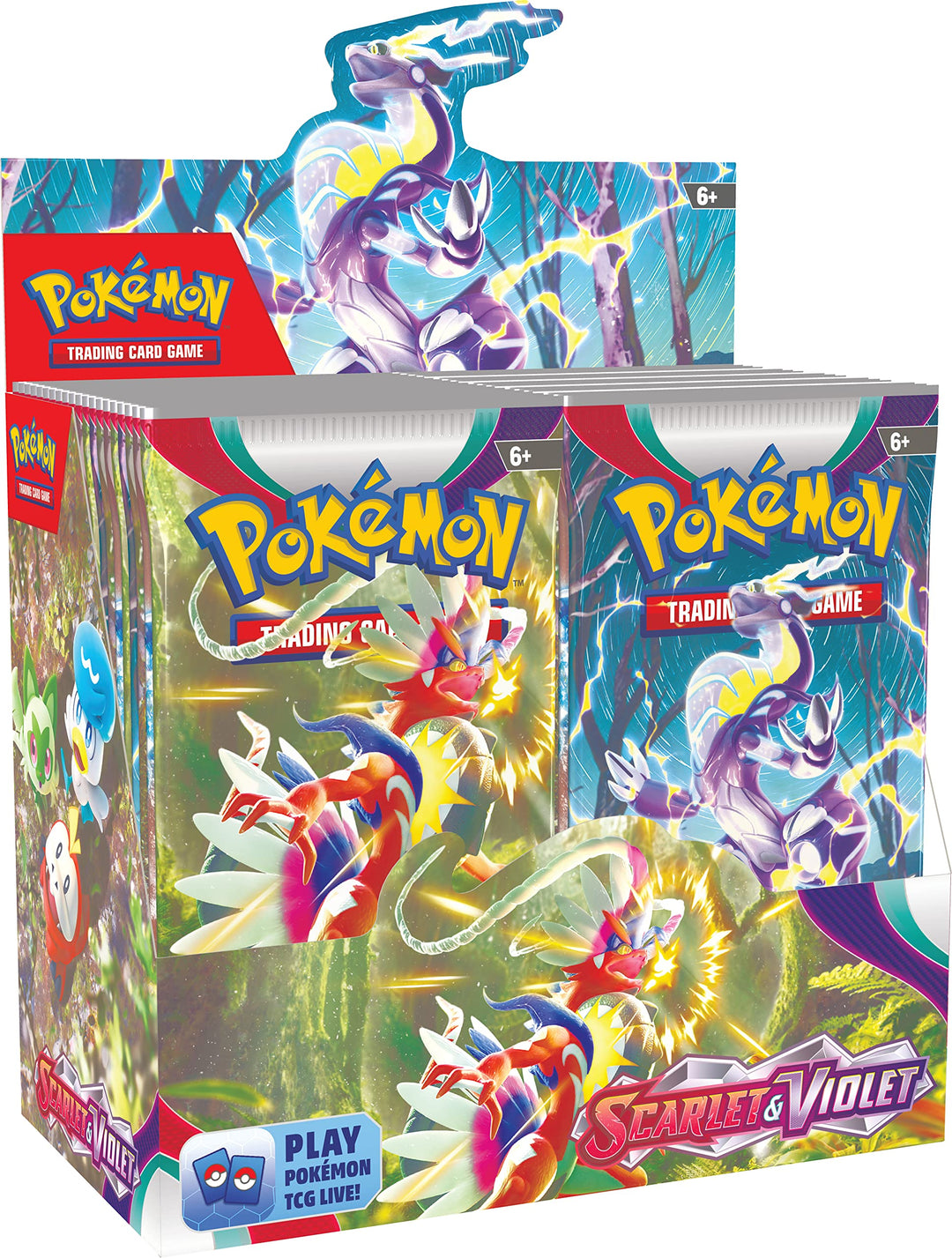 Pokémon TCG: Scarlet &amp; Violet Booster Display Box (36 Packs) - EN Einzelbett, Einzelbett
