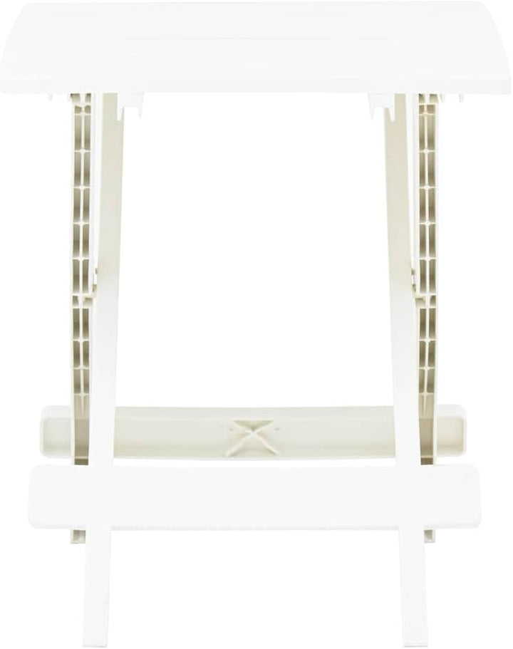 Quadratischer Camping-Klapptisch, Made in Italy, 44x50x44 cm, weisse Farbe