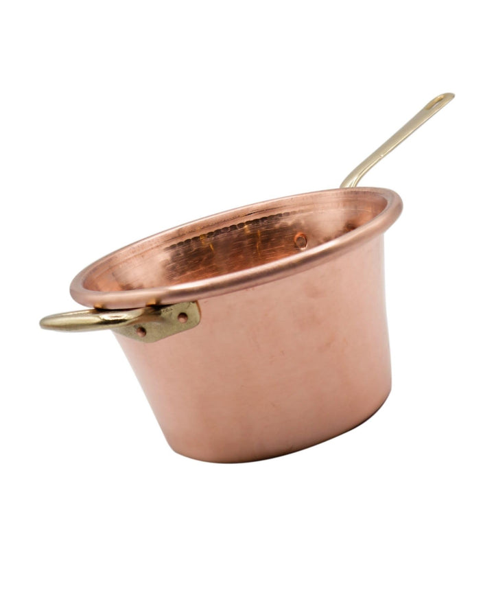 CREARTISTIC 100% Made in Italy- Kupferkessel - für Polenta - Kupfertopf für Marmelade -30cm Durchmes
