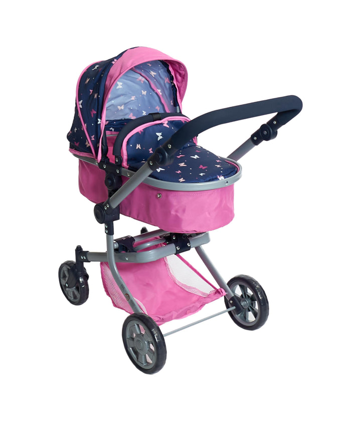 Bayer Chic 2000 595-33 Puppenwagen Mika, 2in1 Kombipuppenwagen für Kinder von 4 bis 8 Jahren, Butter