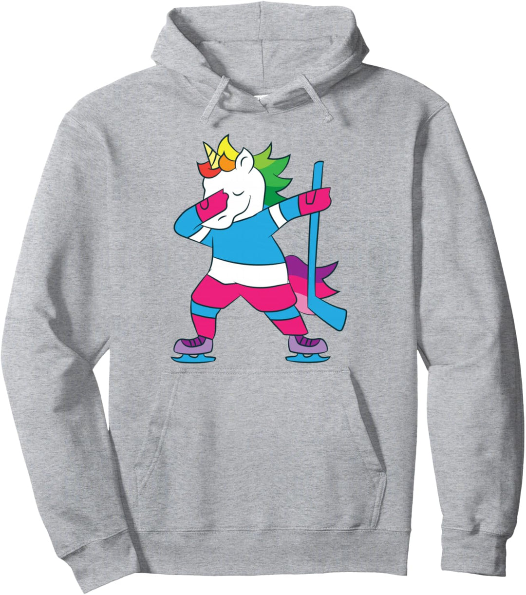 Hockey Einhorn Eishockey Mädchen Einhorn Pullover Hoodie