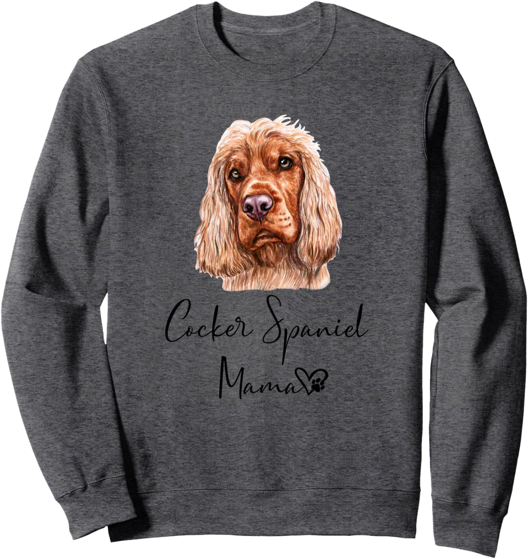 Cocker Spaniel Mama Hundemama Hund Frauchen Geschenk Sweatshirt