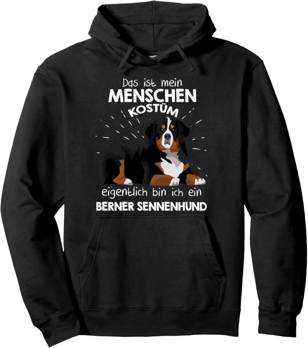 Mein Menschen Kostüm Bin ich ein Berner Sennenhund Pullover Hoodie
