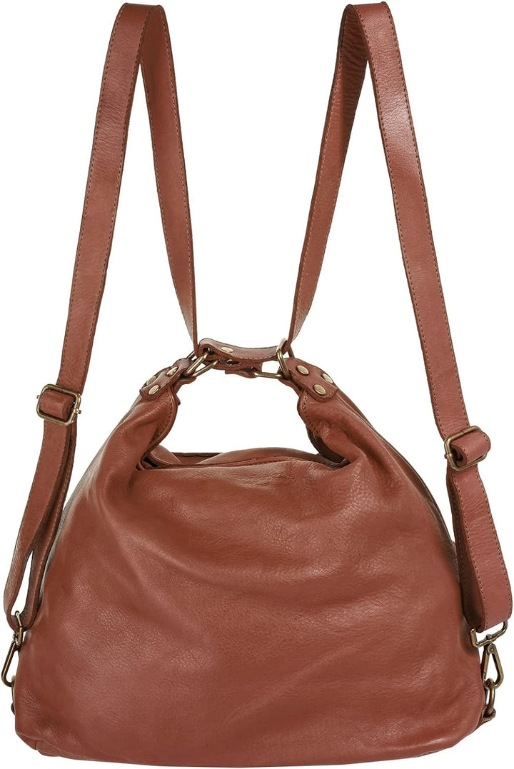 Samantha Look Shopper Echt Leder Damen - 021327 Cognac, Cognac