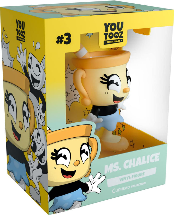 Youtooz Cuphead Ms. Kelch Figur, 11,4 cm Cuphead Youtooz Figur – Vinyl-Figur von Ms Kelch aus Youtoo