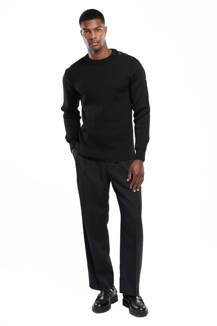 Armor Lux Herren Fouesnant Pullover XXS Noir, XXS Noir