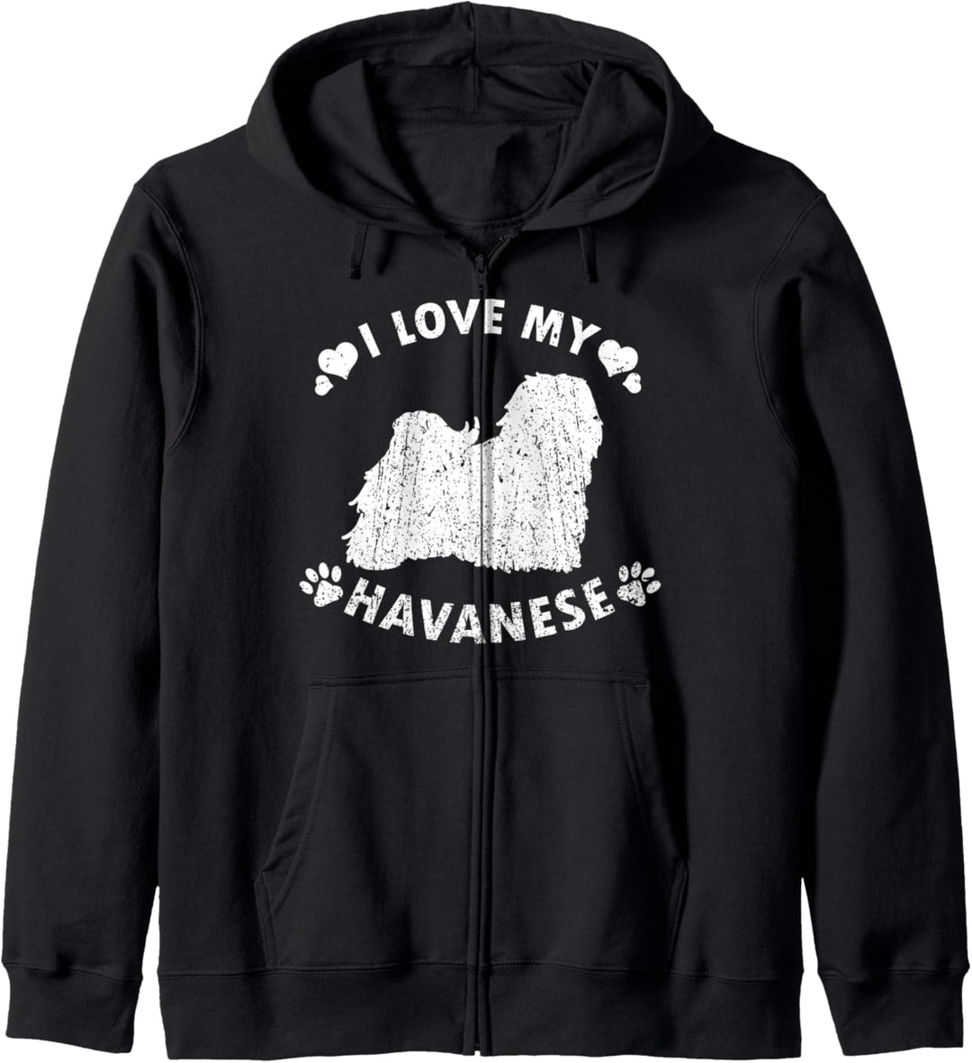 Havaneser Hunde Geschenke I Love My Havanese Kapuzenjacke