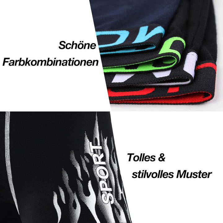 L&K 10er Pack Herren Boxershorts Men Retroshorts mit tollem Muster Baumwolle 1102 M 1114-8er Pack, M