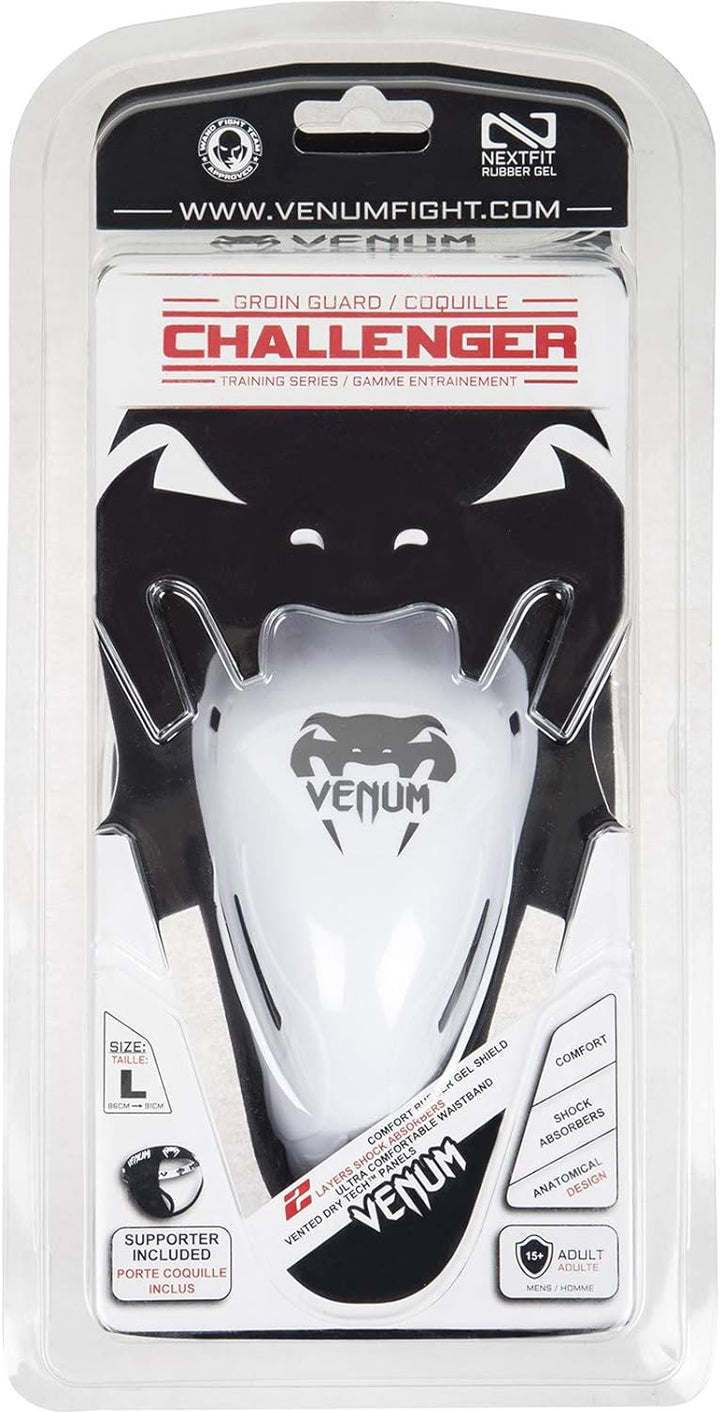 Venum Erwachsene Tiefschutz Challenger Schwarz/Weiss M Single, Schwarz/Weiss, Schwarz/Weiss M Single