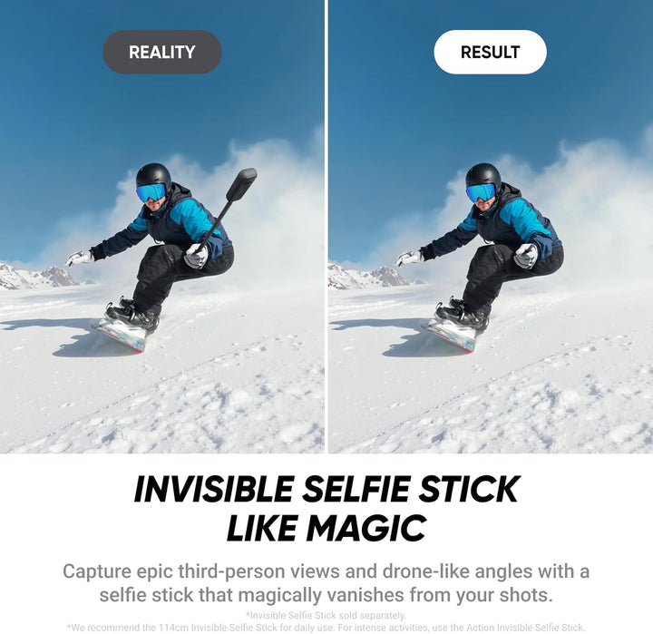 Insta360 X4 Air Motorrad-MultiView-Bundle (Ultimativ) – 165 g leichte 8K 360°-Kamera, Unsichtbarer S