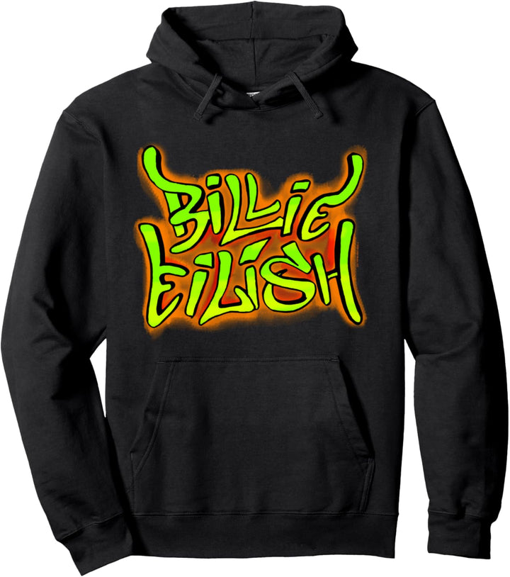 Billie Eilish Official Graffiti Logo Pullover Hoodie