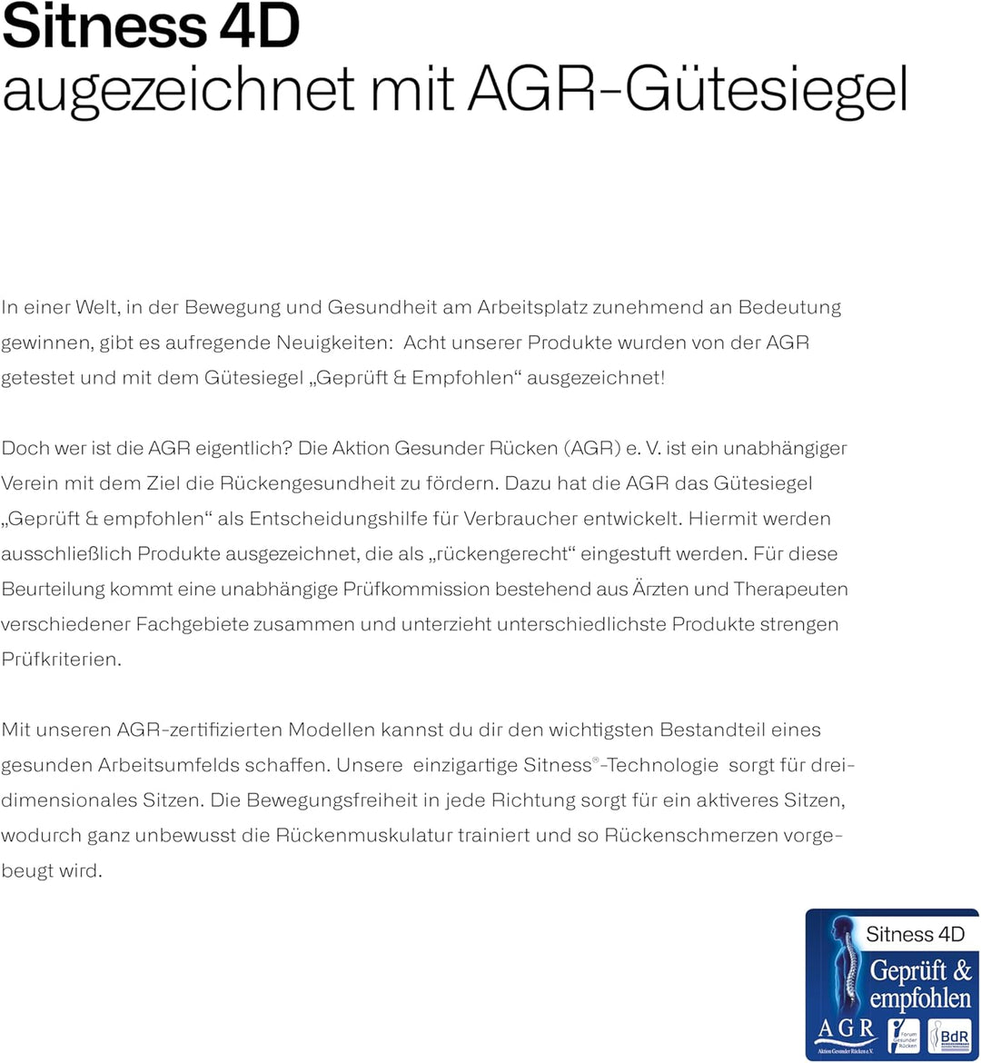 TOPSTAR Sitness 4D mit Rollen AGR-Zertifiziert Dynamischer Sitzhocker schwarz - grün, ergonomischer