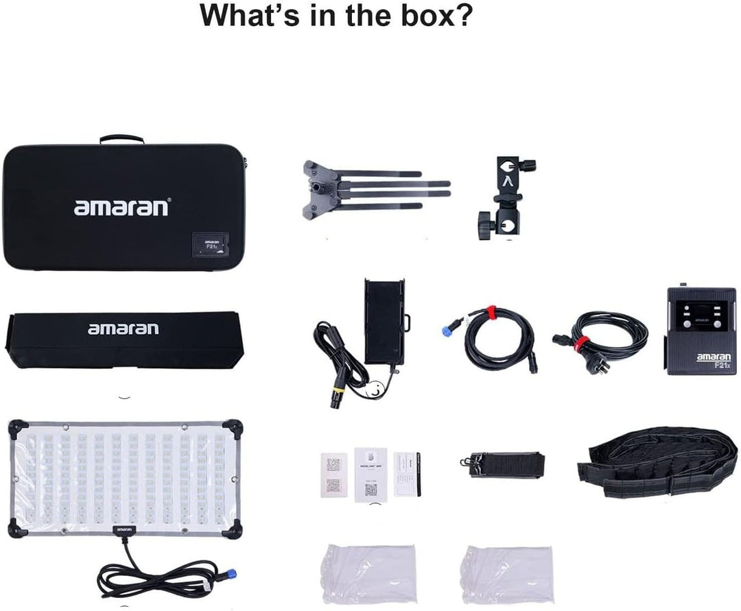 Aputure Amaran F21x 100W Flex LED Light Mat, Bi-Color 2500K-7500K Video Light Support DMX Sidus Link