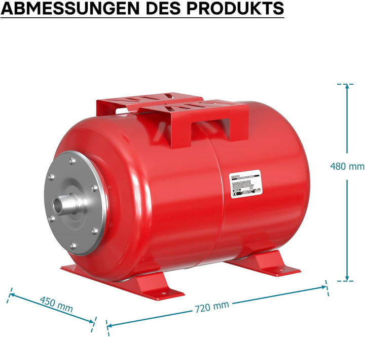 Ausdehnungsgefäss 100L für Hauswasserwerke und Druckerhöhungsanlagen mit EPDM Membran für Trinkwasse