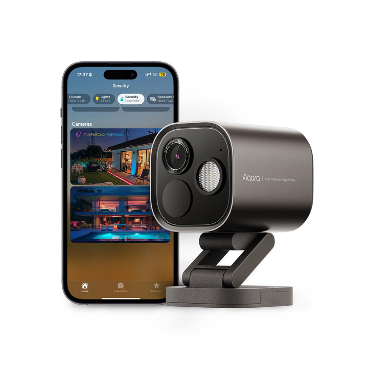 Aqara 4MP Kamera-Hub G5 Pro WLAN, Echtfarbe Nachtsicht Überwachungskamera Aussen, 2,4/5GHz, HomeKit