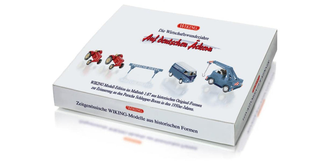Wiking 099095 Set Porsche-Schlepper mit Demag-Mobilkran Spur H0 1:87 Geschenkset