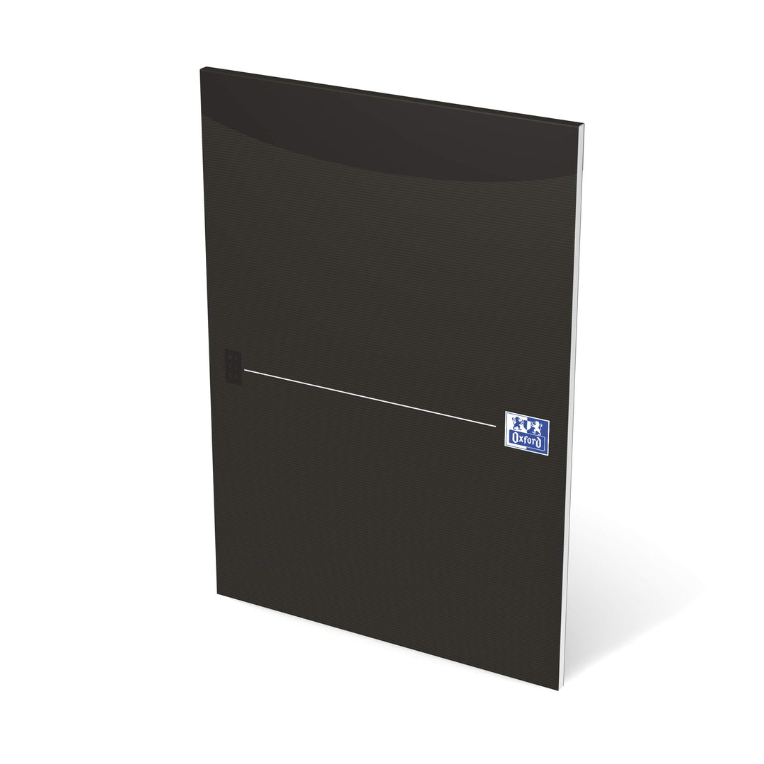 Oxford Briefblock A4 liniert, 50 Blatt, schwarz, 10 Stück, liniert