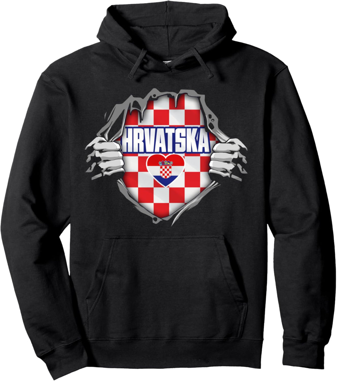 Kroatien Kroatische Nationalflagge Ich liebe Kroatien Pullover Hoodie
