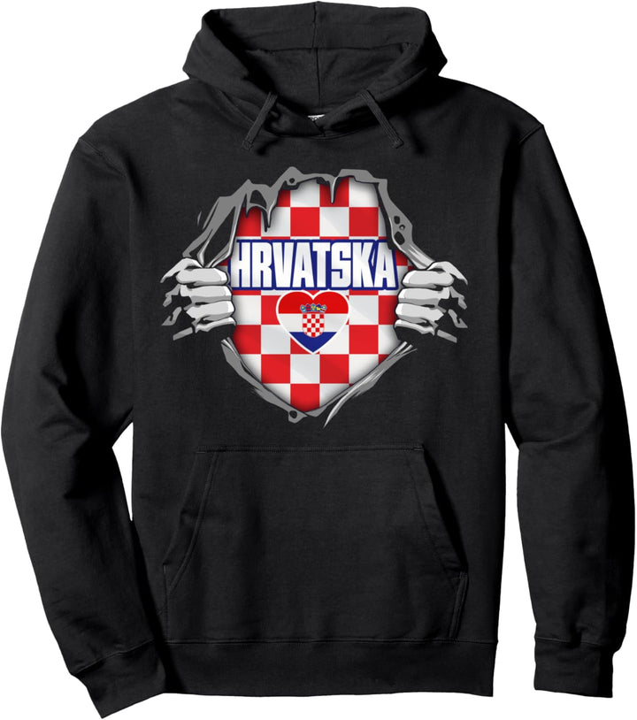 Kroatien Kroatische Nationalflagge Ich liebe Kroatien Pullover Hoodie