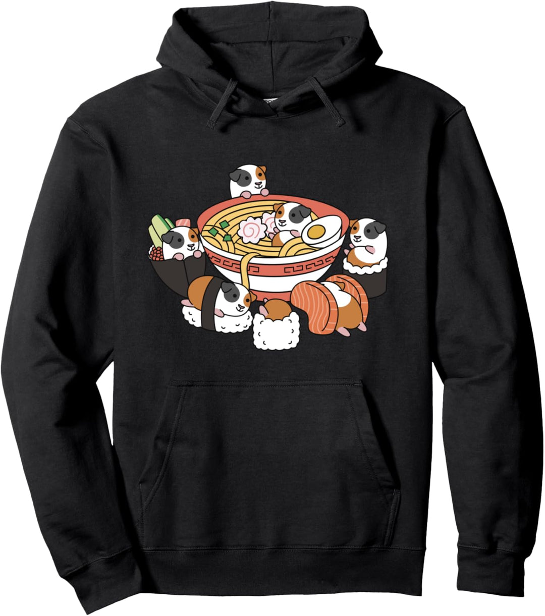 Ramen Sushi Meerschweinchen Haustier Pullover Hoodie