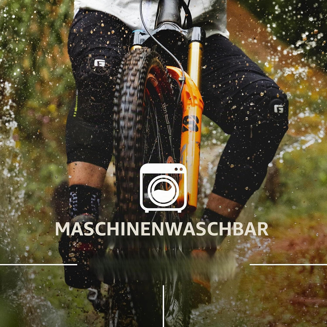 G-Form, schwarz Pro Rugged 2 Knieschützer für Radfahren, BMX, MTB, Downhill, Skateboard (M, M M Schw