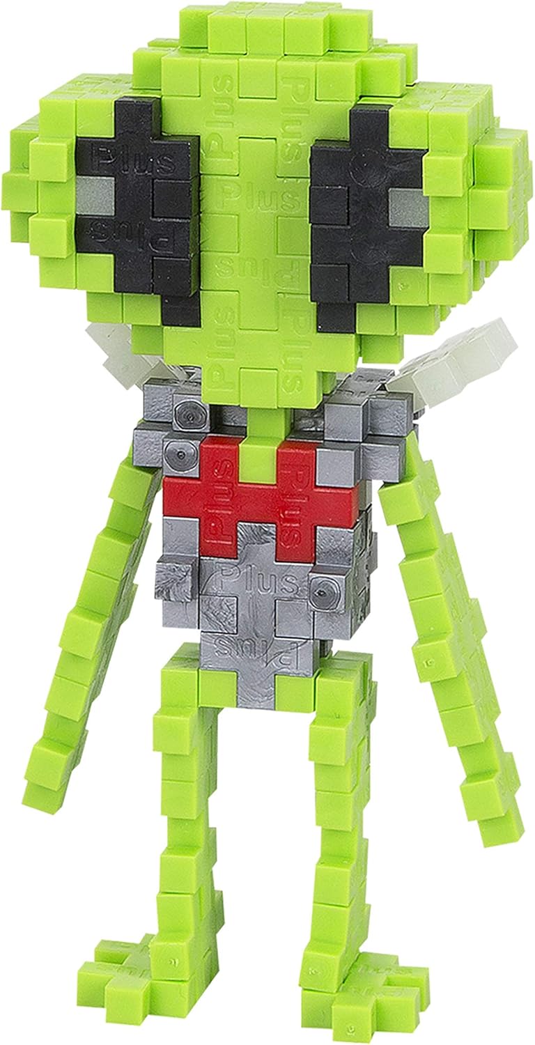 Plus-Plus 7268 Geniales Konstruktionsspielzeug, Figuren-Mix, Bundle aus 4 verschiedenen Kreativ-Baus