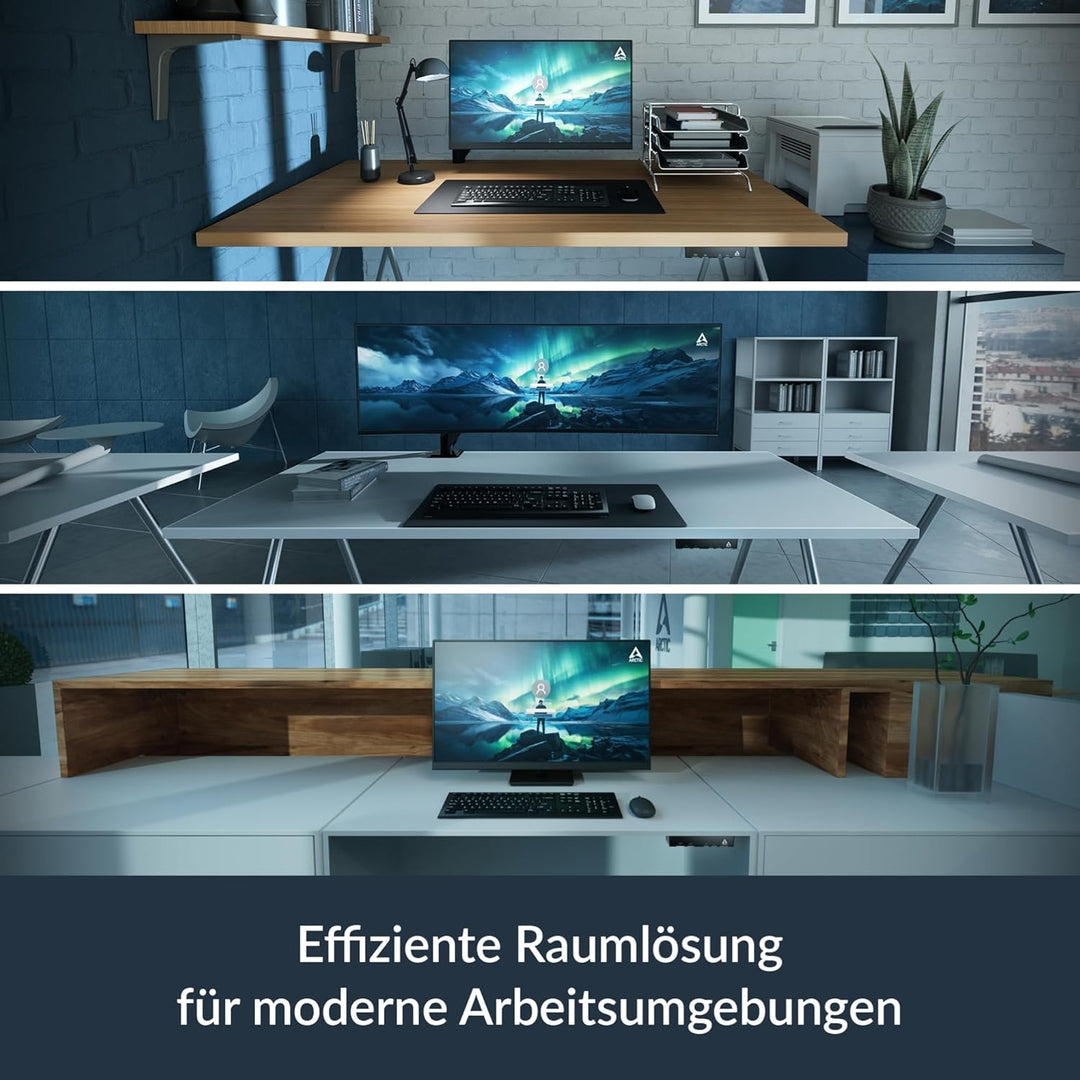 ARCTIC Senza 5700G Pro - Passiv gekühlter, lautloser PC zur Montage unter dem Tisch, Windows 11 Pro,