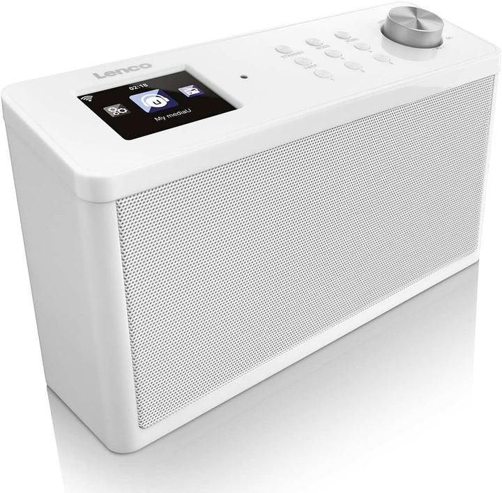Lenco unterbaufähiges Internet Küchen Radio KCR-2014 (6,1 cm (2,4 Zoll) TFT Farbdisplay, PLL FM mit
