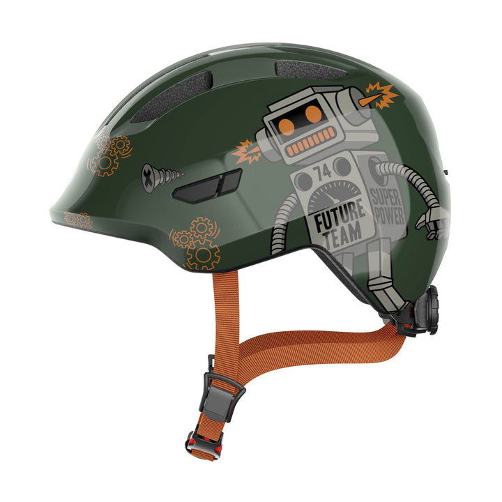 ABUS Kinderhelm Smiley 3.0 - Fahrradhelm mit tiefer Passform, kindergerechten Designs &amp; Platz für ei