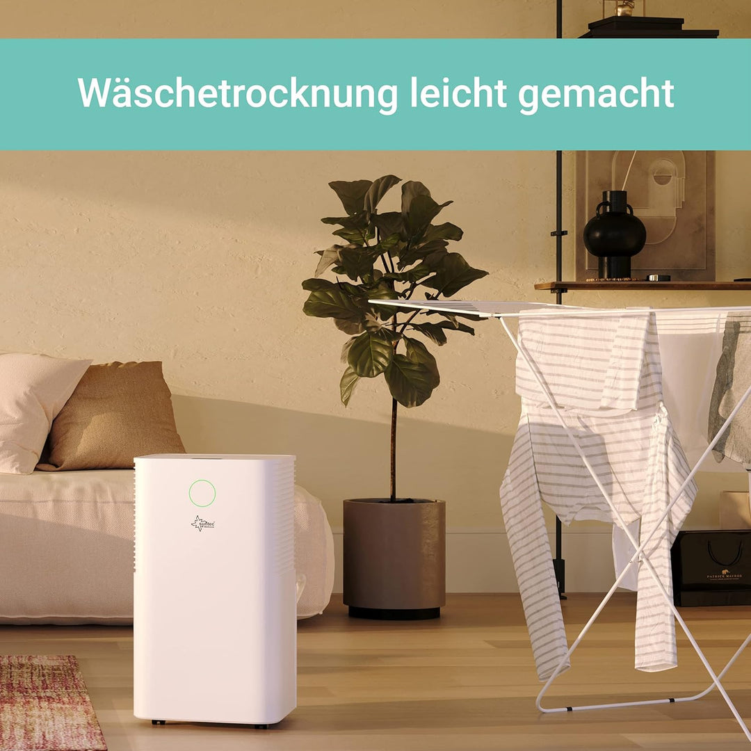 SUNTEC DryFix 12 EQ Luftentfeuchter – Für Räume bis 34 m2 bzw. 80 m3 – Raumentfeuchter mit 12 l/Tag