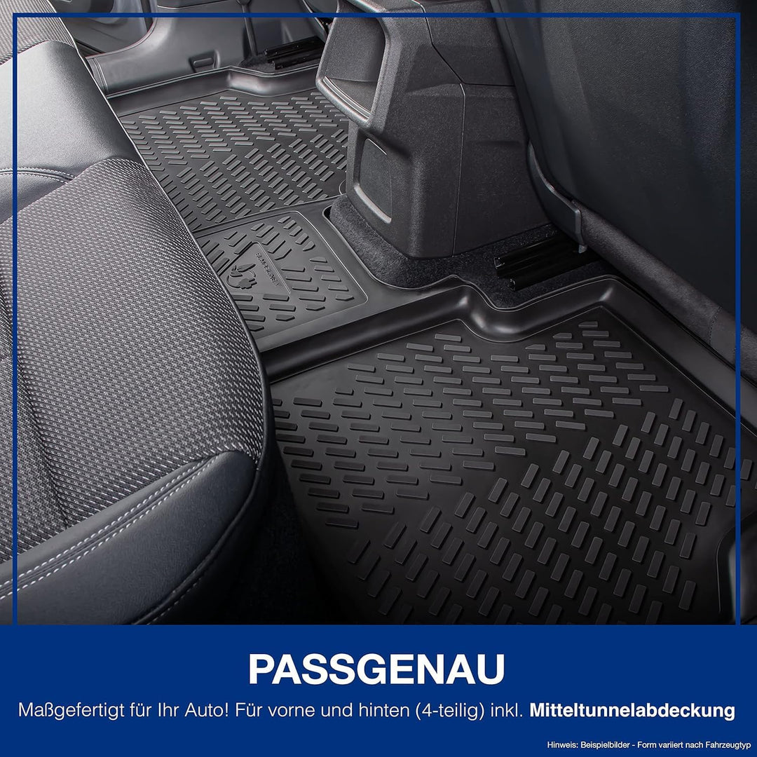 ELMASLINE 3D Gummimatten & Kofferraumwanne Set für Skoda Octavia 4 (NX) Limousine (2020-2025) | Pass