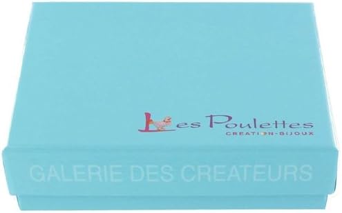 LES POULETTES BIJOUX - Messing Ohrringe Ring und Glaspaste Bubble Kristalle