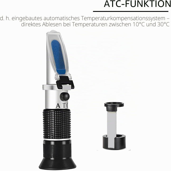 Honig Refraktometer,V·RESOURCING Imker Brix Feuchtigkeit Honig Refraktometer mit Dreifach-Skala( Bri