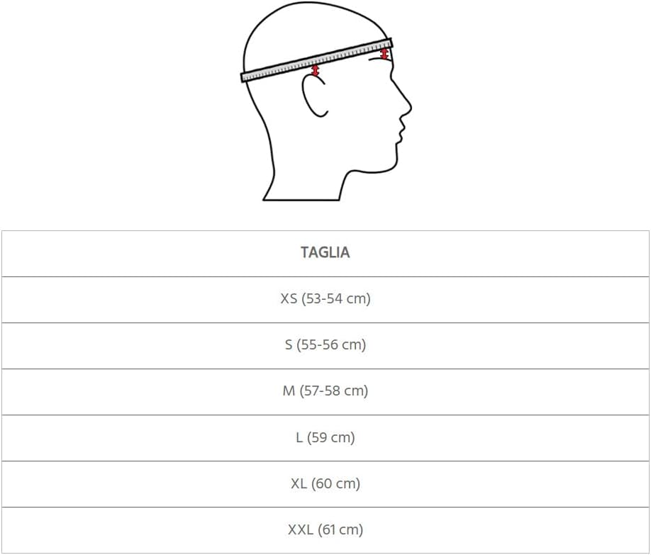 CGM Unisex – Erwachsene EBI skihelm, Weiss Grün Rot Matt, L (59cm)