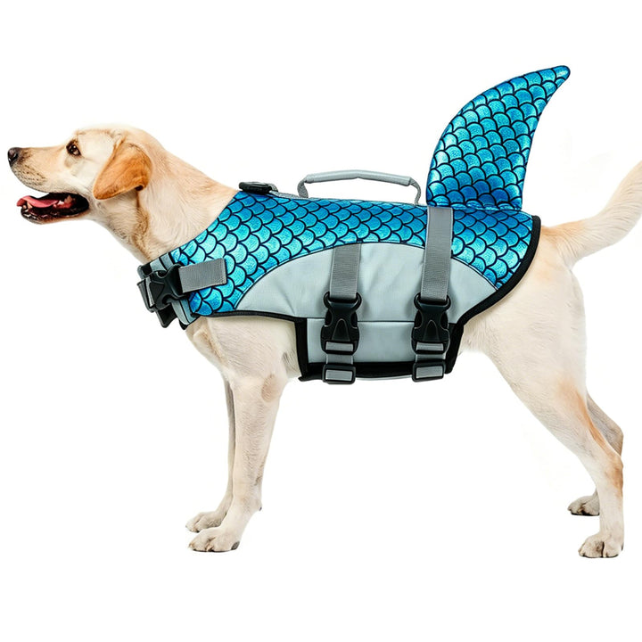 Rettungsweste für Hunde, Hundschwimmweste Verstellbare Sicherheitsjacke für Hundeflotation Hai Siche